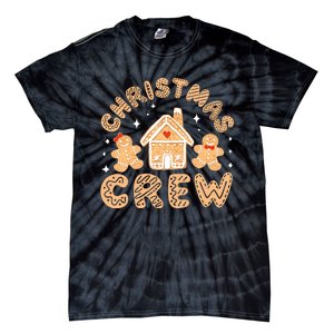 Christmas Crew Funny Holiday Gingerbread Man Tie-Dye T-Shirt