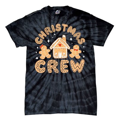 Christmas Crew Funny Holiday Gingerbread Man Tie-Dye T-Shirt