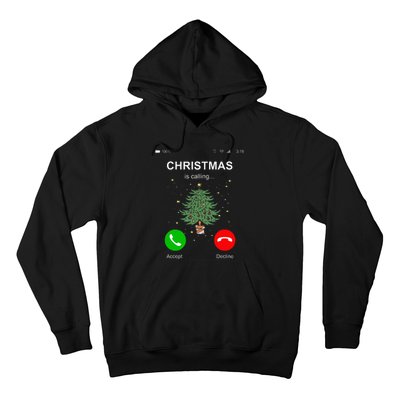 Christmas Calling  Funny Xmas Phone Christian Church Hoodie