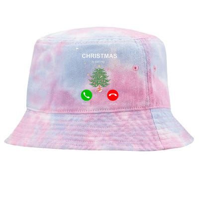 Christmas Calling  Funny Xmas Phone Christian Church Tie-Dyed Bucket Hat