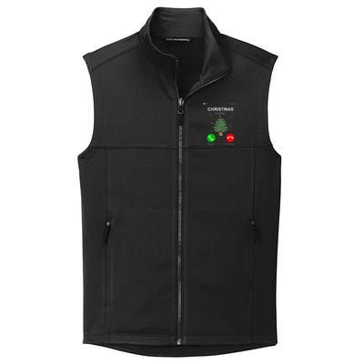 Christmas Calling  Funny Xmas Phone Christian Church Collective Smooth Fleece Vest