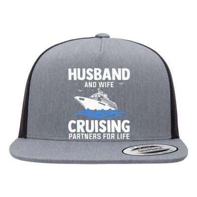 Cool Cruising For Cruise Couple Cruise Vacation Flat Bill Trucker Hat