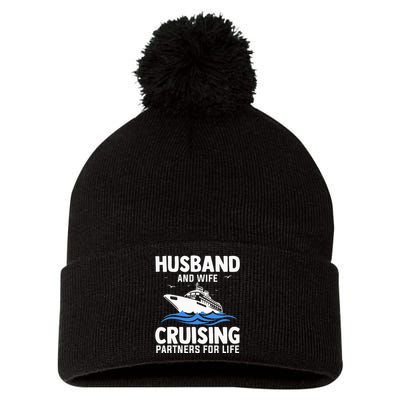 Cool Cruising For Cruise Couple Cruise Vacation Pom Pom 12in Knit Beanie