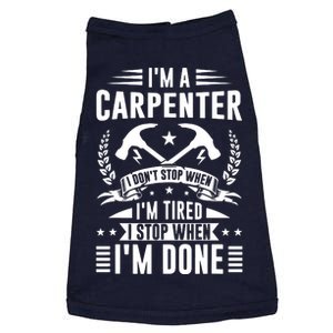 Cool Carpenter Funny Joiner Hard Work Woodworking Doggie Tank