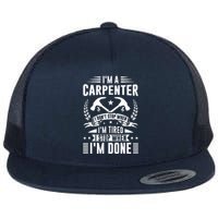 Cool Carpenter Funny Joiner Hard Work Woodworking Flat Bill Trucker Hat