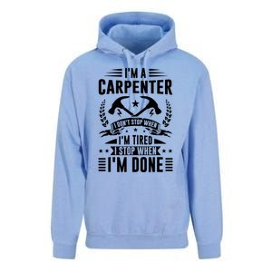 Cool Carpenter Funny Joiner Hard Work Woodworking Unisex Surf Hoodie