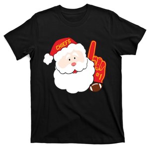 Chies Christmas Football Santa T-Shirt