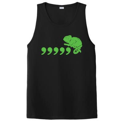 Comma Chameleon Funny PosiCharge Competitor Tank