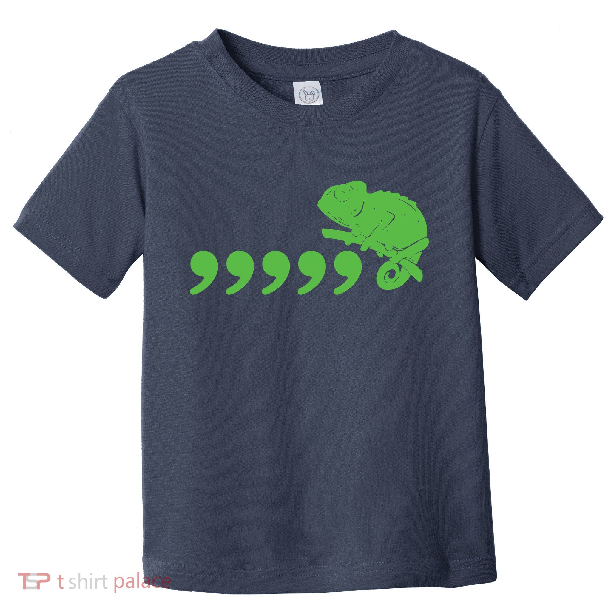 Comma Chameleon Funny Toddler T-Shirt