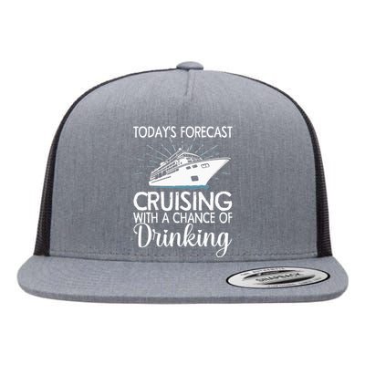 Cool Cruising For Family Cruise funny Vacation Lover Flat Bill Trucker Hat