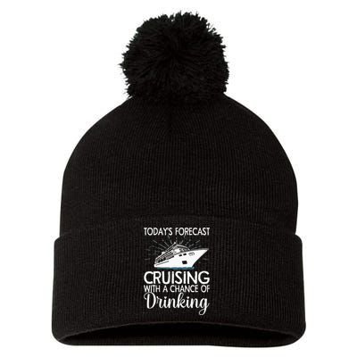 Cool Cruising For Family Cruise funny Vacation Lover Pom Pom 12in Knit Beanie