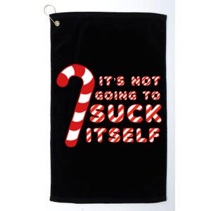 Candy Cane Funny Christmas Joke That WonT By Itself Great Gift Platinum Collection Golf Towel