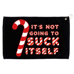 Candy Cane Funny Christmas Joke That WonT By Itself Great Gift Grommeted Golf Towel