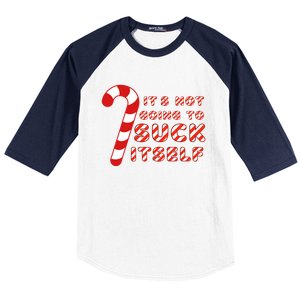 Candy Cane Funny Christmas Joke That WonT By Itself Great Gift Baseball Sleeve Shirt