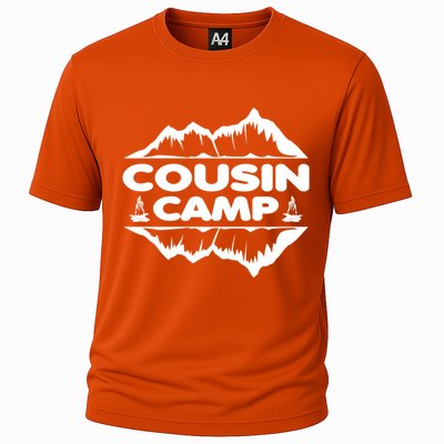 Cousin Camp Family Camping Summer Vacation Crew Family Trip Cool Gift Cooling Performance Crew T-Shirt