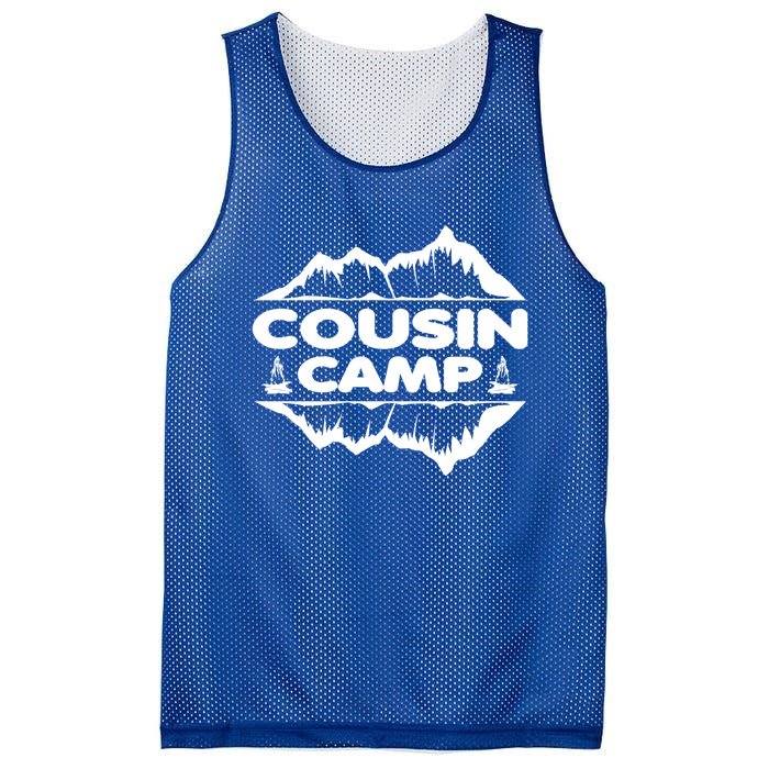 Cousin Camp Family Camping Summer Vacation Crew Family Trip Cool Gift Mesh Reversible Basketball Jersey Tank