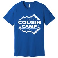 Cousin Camp Family Camping Summer Vacation Crew Family Trip Cool Gift Premium T-Shirt