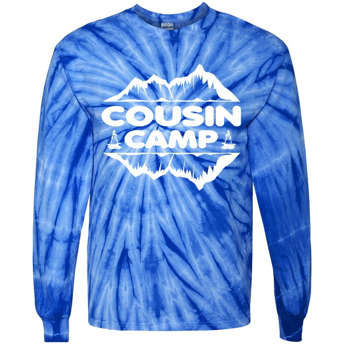 Cousin Camp Family Camping Summer Vacation Crew Family Trip Cool Gift Tie-Dye Long Sleeve Shirt