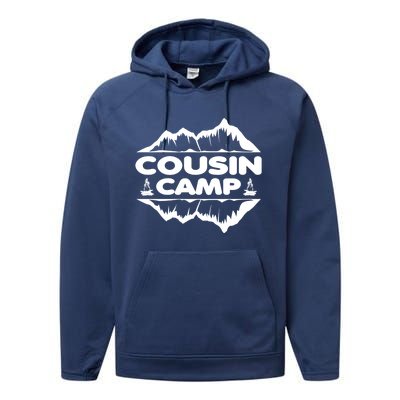 Cousin Camp Family Camping Summer Vacation Crew Family Trip Cool Gift Performance Fleece Hoodie