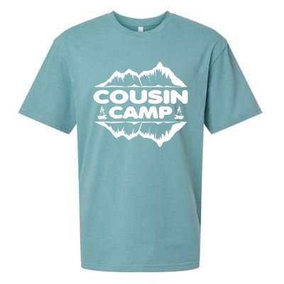 Cousin Camp Family Camping Summer Vacation Crew Family Trip Cool Gift Sueded Cloud Jersey T-Shirt