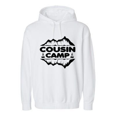 Cousin Camp Family Camping Summer Vacation Crew Family Trip Cool Gift Garment-Dyed Fleece Hoodie