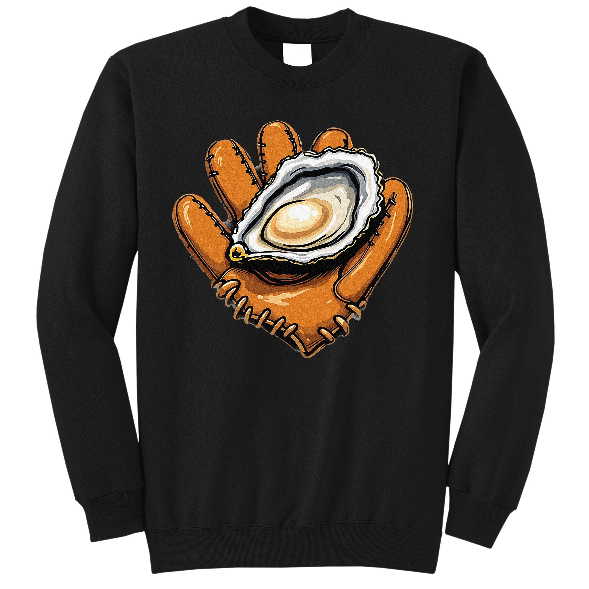 Chesapeake Catchers Funny Baseball Oyster Seafood Lovers Sweatshirt