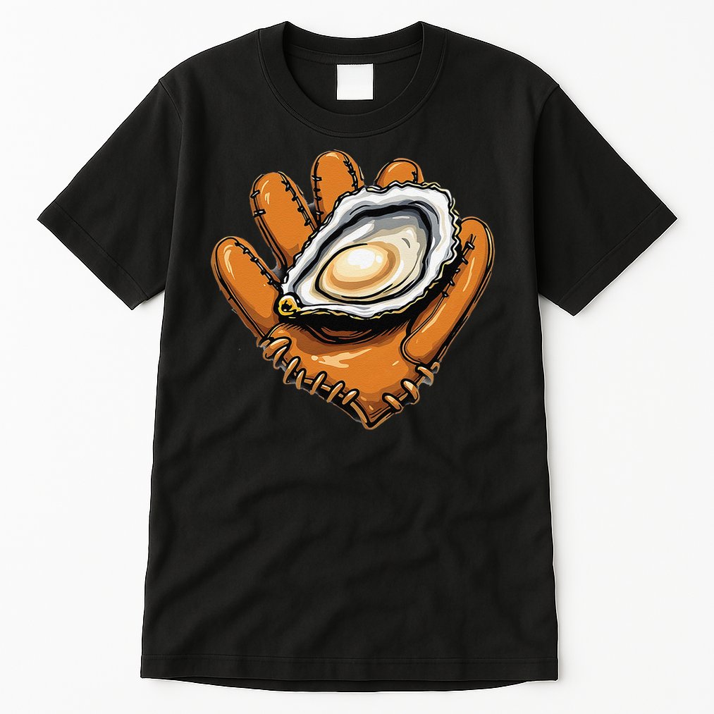 Chesapeake Catchers Funny Baseball Oyster Seafood Lovers Tall T-Shirt