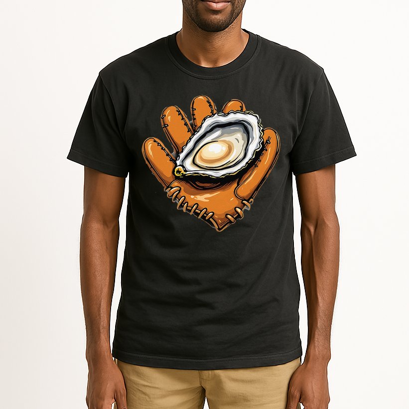 Chesapeake Catchers Funny Baseball Oyster Seafood Lovers Tall T-Shirt