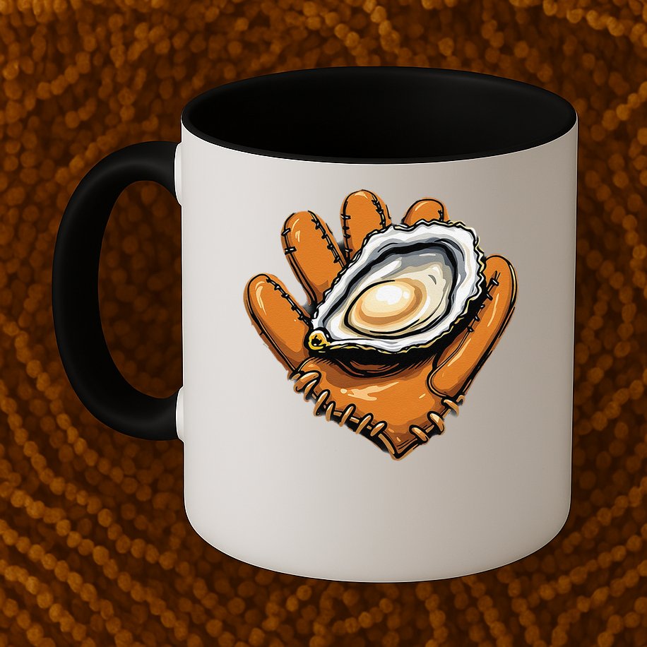 Chesapeake Catchers Funny Baseball Oyster Seafood Lovers Mug