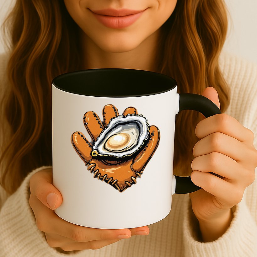 Chesapeake Catchers Funny Baseball Oyster Seafood Lovers Mug