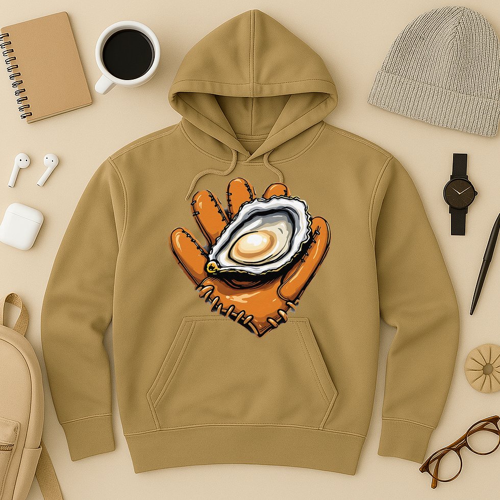 Chesapeake Catchers Funny Baseball Oyster Seafood Lovers Hoodie