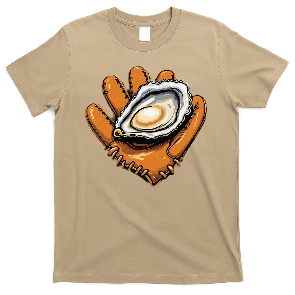 Chesapeake Catchers Funny Baseball Oyster Seafood Lovers T-Shirt