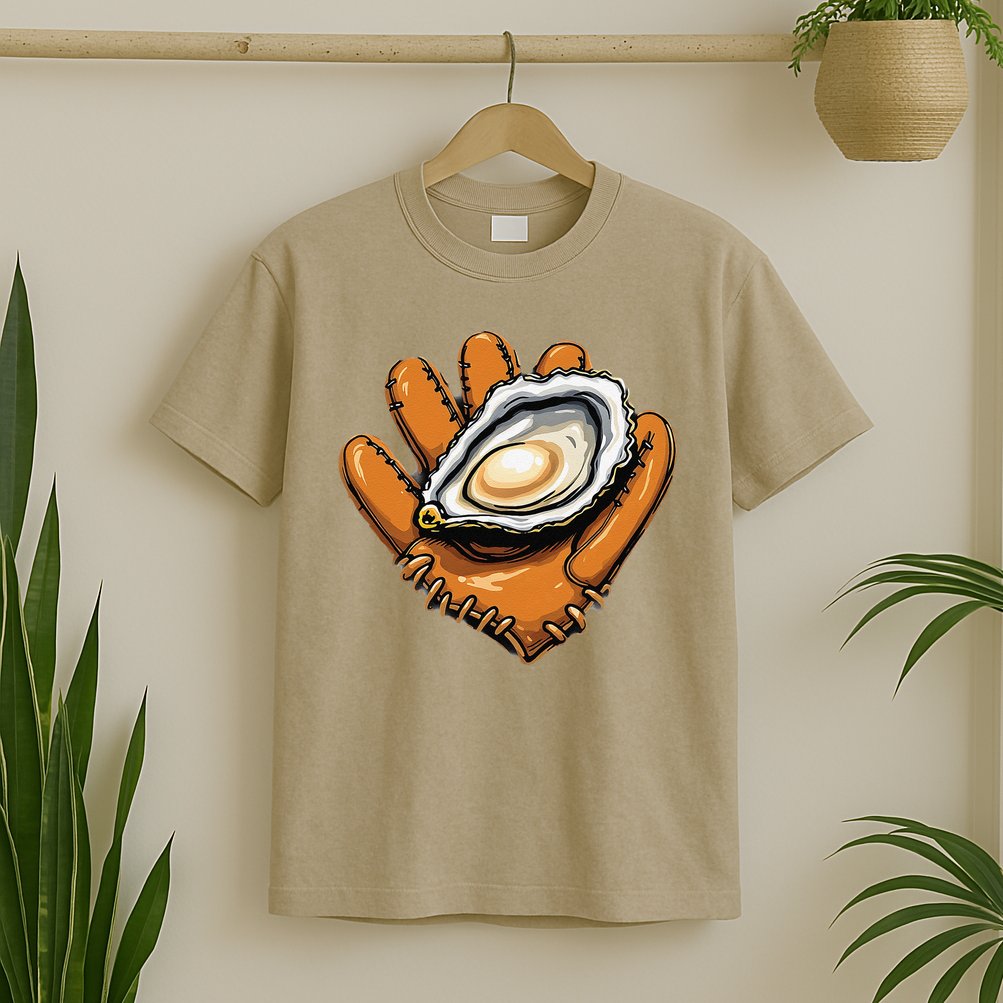 Chesapeake Catchers Funny Baseball Oyster Seafood Lovers T-Shirt