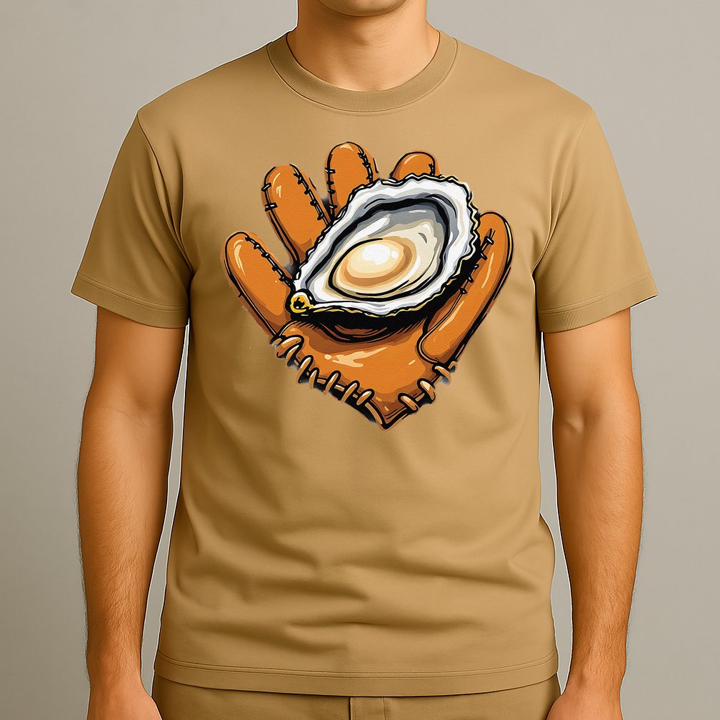 Chesapeake Catchers Funny Baseball Oyster Seafood Lovers T-Shirt