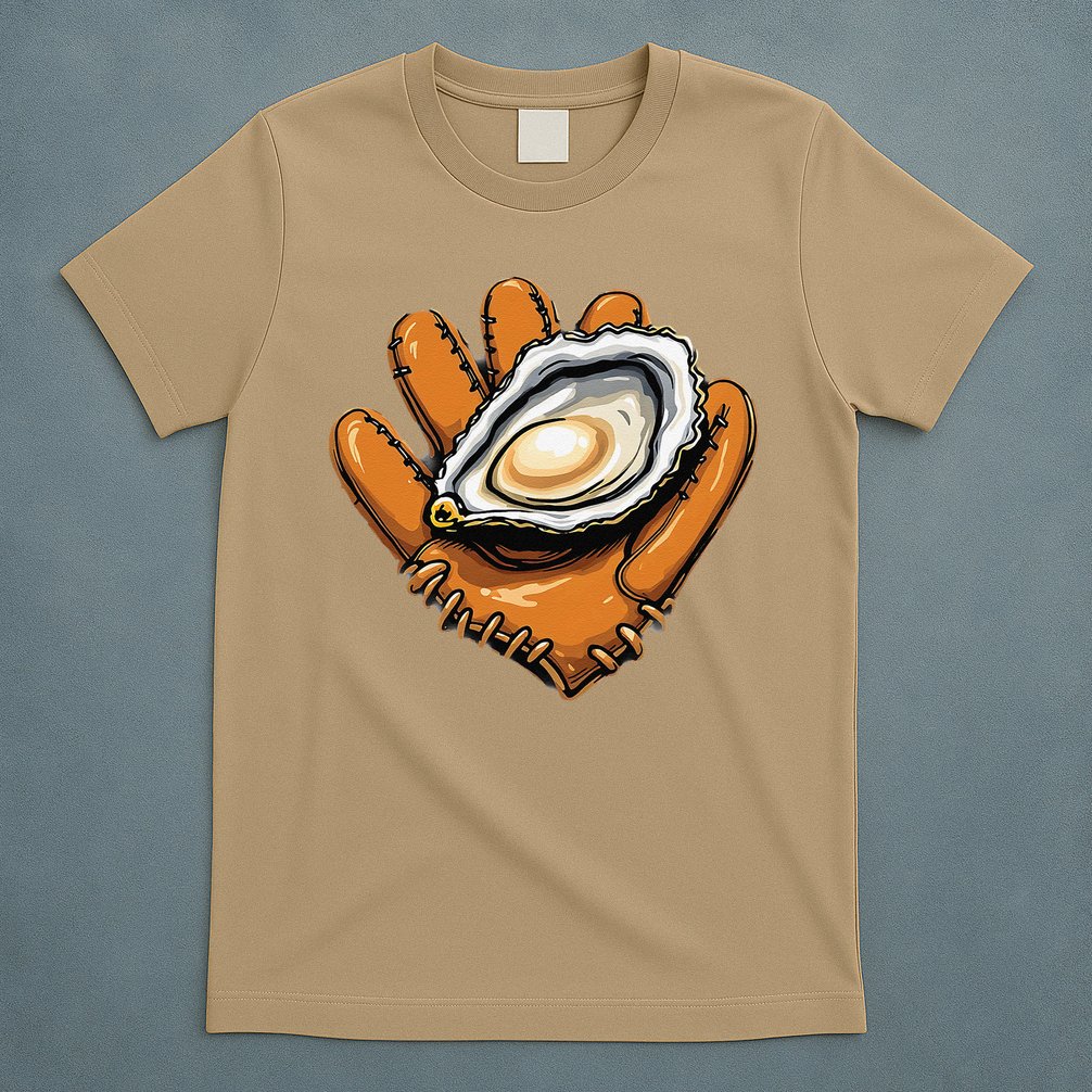 Chesapeake Catchers Funny Baseball Oyster Seafood Lovers T-Shirt