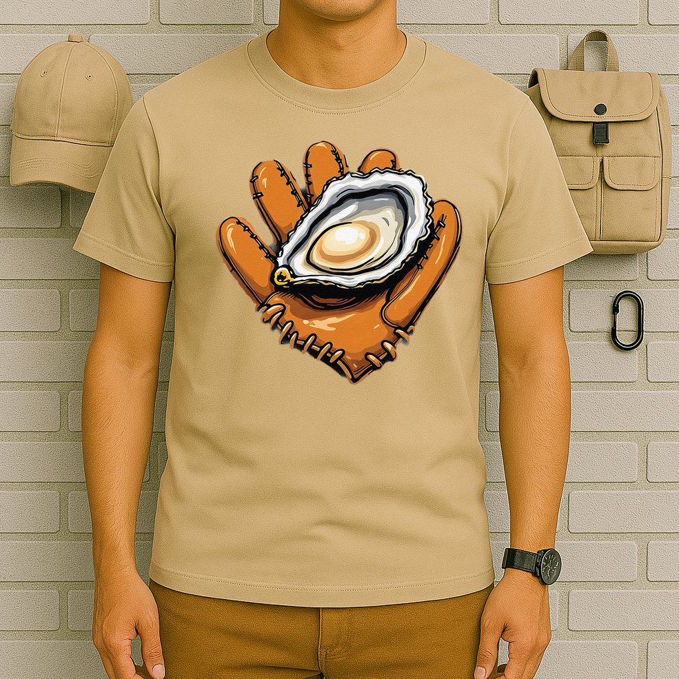 Chesapeake Catchers Funny Baseball Oyster Seafood Lovers T-Shirt