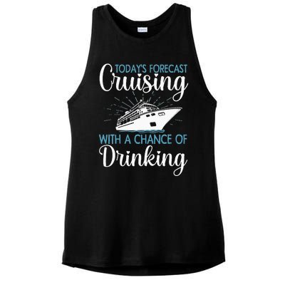 Cool Cruising For Family Cruise Vacation Lover Ladies PosiCharge Tri-Blend Wicking Tank