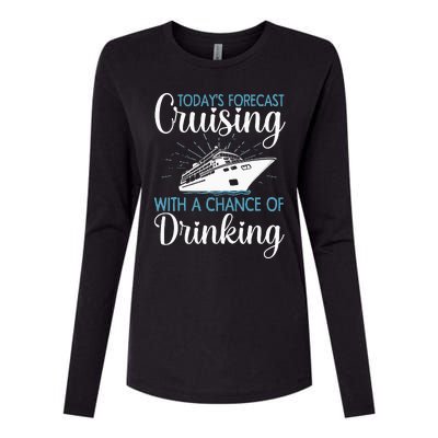 Cool Cruising For Family Cruise Vacation Lover Womens Cotton Relaxed Long Sleeve T-Shirt