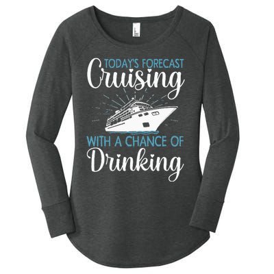 Cool Cruising For Family Cruise Vacation Lover Women's Perfect Tri Tunic Long Sleeve Shirt