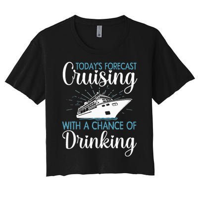 Cool Cruising For Family Cruise Vacation Lover Women's Crop Top Tee