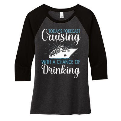 Cool Cruising For Family Cruise Vacation Lover Women's Tri-Blend 3/4-Sleeve Raglan Shirt