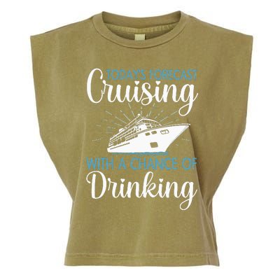 Cool Cruising For Family Cruise Vacation Lover Garment-Dyed Women's Muscle Tee