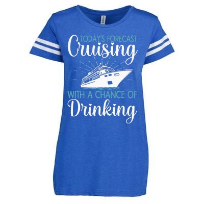 Cool Cruising For Family Cruise Vacation Lover Enza Ladies Jersey Football T-Shirt