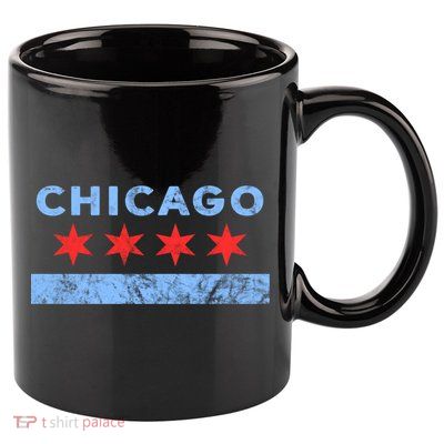 Chicago - Chicago Flag Sweatshirt Sweatshirt 11oz C Handle Ceramic Mug