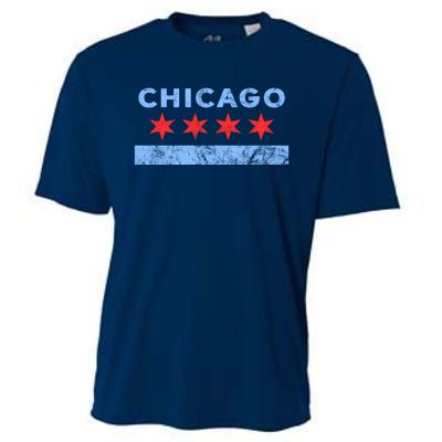 Chicago - Chicago Flag Sweatshirt Sweatshirt Cooling Performance Crew T-Shirt