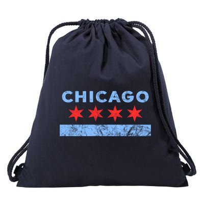 Chicago - Chicago Flag Sweatshirt Sweatshirt Drawstring Bag