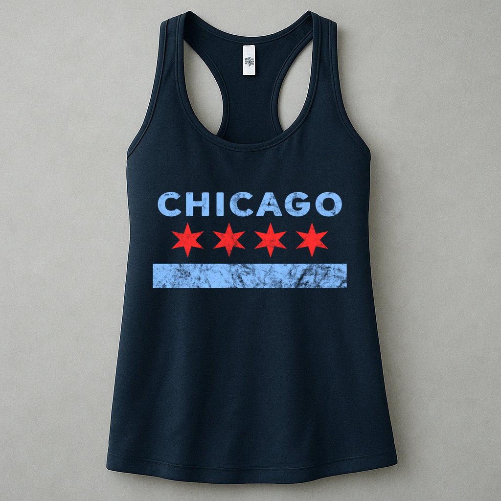 Chicago - Chicago Flag Sweatshirt Sweatshirt Womens Tank Top