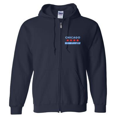Chicago - Chicago Flag Sweatshirt Sweatshirt Full Zip Hoodie