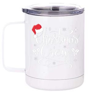 Christmas Crew Family Group Matching Christmas Pajama Party 12 oz Stainless Steel Tumbler Cup