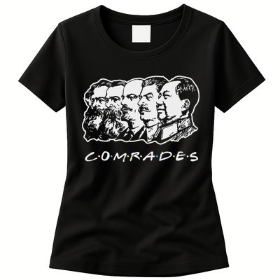 Communist Comrades Friends Communism Party Womens T-Shirt
